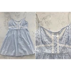 H&M Eyelet Cotton A-line Sundress